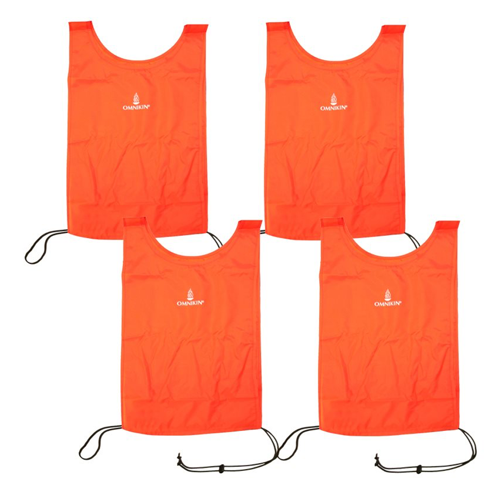 Ensemble de 4 dossards OMNIKIN® en nylon oranges
