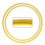Set of 2 Plastic Heavy-Duty Ribbed Flat Hoops, 24 et 28" (61 et 70 cm)