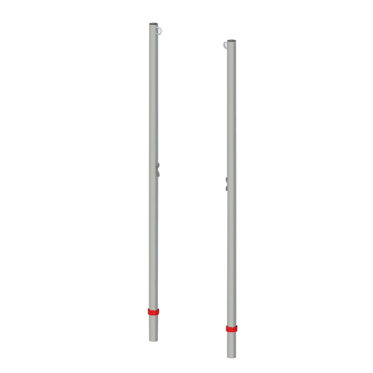 Pair of Single Steel Badminton Posts, 1.9" (5 cm)