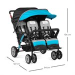 Poussette quadruple 4 places Compass™ Gaggle