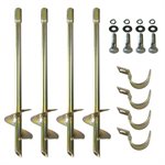 4 ancrages de but de soccer sans clé d'installation