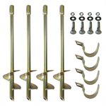 4 Soccer Goal Anchors without Installation Key