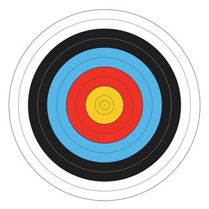 Round Foam Archery Target with Cover, 36" (91 cm)