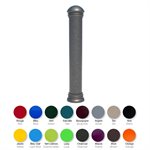 Bollard en acier et aluminium, 36"x5"