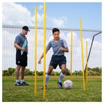 6 piquets d'entraînement en plastique, bleu
