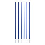 6 piquets d'entraînement en plastique, bleu