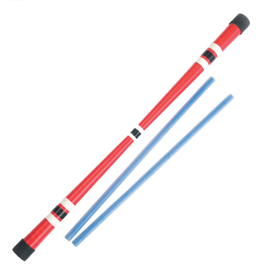 Baguettes Pour Bâton Du Diable - 12 Mm En Silicone - Paire Blanche - Pour Jonglerie Et Art Du Cirque - 7