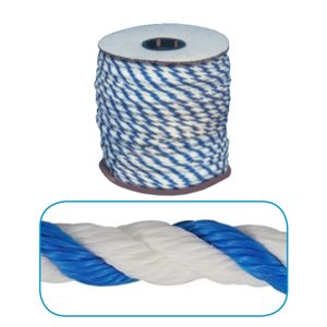 Watersports Rope, 3 / 8", Blue and White