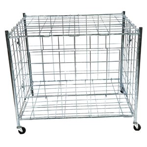 Foldable Steel Ball Cage, Capacity of 36 Balls, 31 X 39,5 X 35,5" (78 X 100 X 90 Cm)