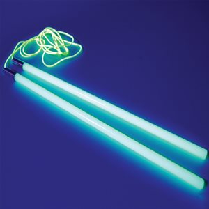 Pair of Energy Moon Glow-In-The-Dark Diabolo Handsticks