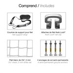 Pair of Kwik Goal® «Fusion Max» Senior Soccer Goals, Round Posts, 8' x 24' x 3'6" x 9'