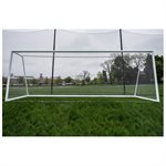 Pair of Kwik Goal® «Fusion Max» Senior Soccer Goals, Round Posts, 8' x 24' x 3'6" x 9'
