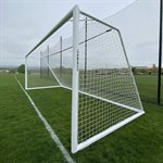 Pair of Kwik Goal® «Fusion Max» Senior Soccer Goals, Round Posts, 8' x 24' x 3'6" x 9'
