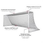 Pair of Kwik Goal® «European Club» Deluxe Senior Soccer Goals, Round Posts, 8' x 24' x 3' x 8.5'