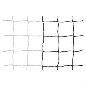 Pair of Kwik Goal® Black and White Nets for Senior Soccer Goal, 3 mm, 8' x 24' x 3' x 8.5'
