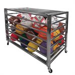 Cage à ballons vérouillable en acier robuste, capacité de 30 ballons