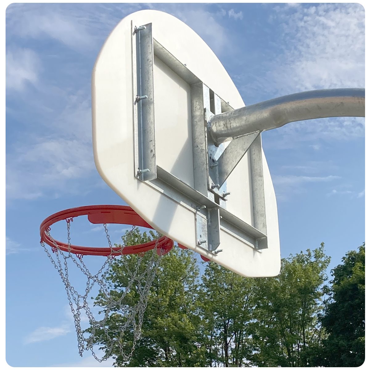 Outdoor Basketball Structure, Polyethylene Backboard