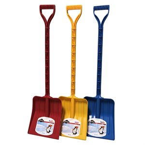Heavy-Duty Plastic Snow Shovel, 9 X 33,5" (22 X 85 Cm)