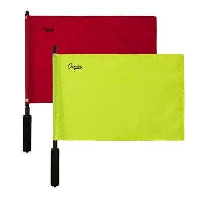 2 drapeaux d'arbitre de soccer