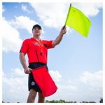 2 drapeaux d'arbitre de soccer
