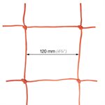 Pair of Orange Nets for Senior Soccer Goals, 4 mm, 8' x 24' x 4' x 10'