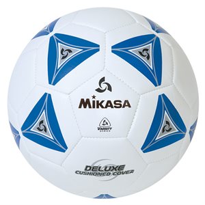 Ballon de soccer matelassé Mikasa Varsity Series, bleu