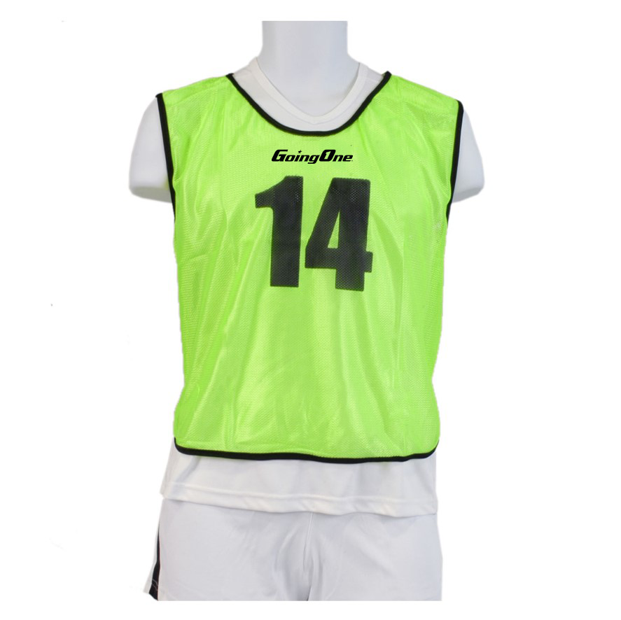15 mesh pinnies #1-15, green