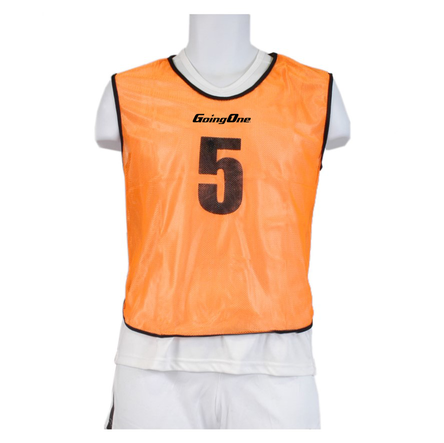 15 dossards mesh #1-15, orange