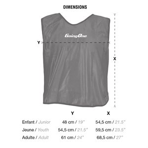 15 dossards en filet #1-15