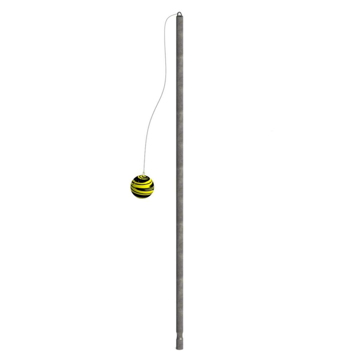 Galvanized steel tetherball post, 1,9"