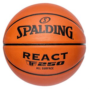 Ballon de basketball Spalding React en cuir composite