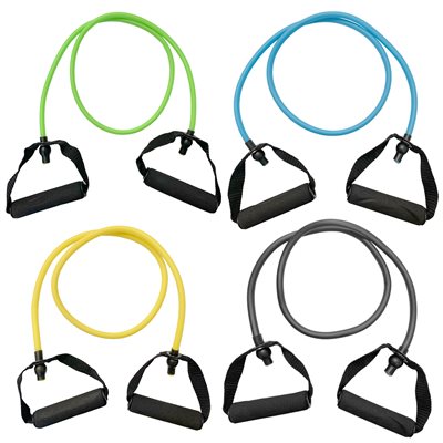 Elastic exercise tube, low, green