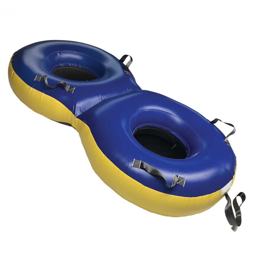 Double sliding snow tube