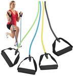 Elastic exercise tube, low, green
