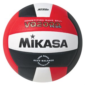 Ballon de volleyball de compétition en composite Mikasa VQ2000 Series rouge, noir et blanc