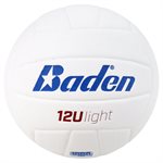 Baden 12ULight Volleyball, 7.5 oz, White